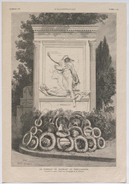 The tomb of Michelet to the pere-lachaise ". Das Grab of the Historikers Jules Michelet in Père-Lachaise. Unknown