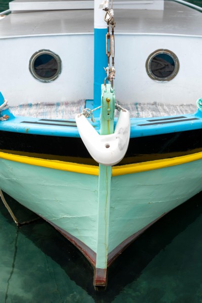 Colourful boat, pareidolia