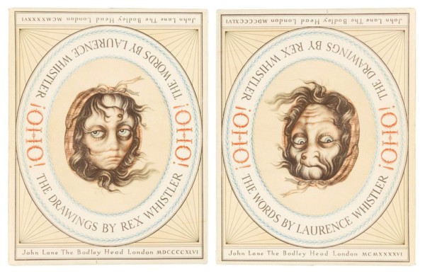 Rex Whistler - The “Reversible Faces” of Rex Whistler - OHO - The face of a young woman changes into a grandmother - Cover - prior to 1944