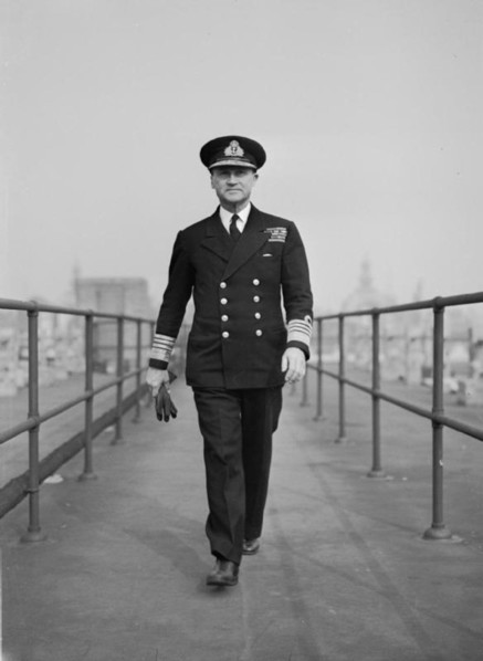 Operation Overlord (the Normandy Landings)- D-day 6 June 1944- Personalities Admiral Sir Bertram Ramsay KCB MVO Allied Naval Commander-in-Chief of the Expeditionary Forces, photographed at his London ...