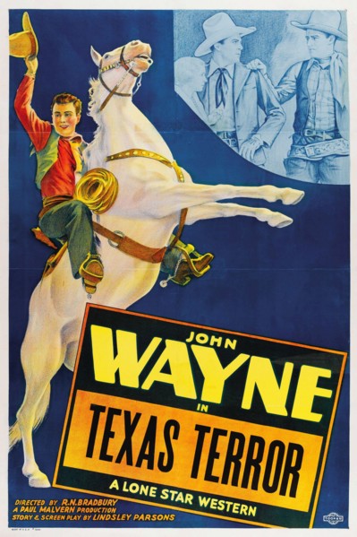 John Wayne in Texas Terror (Monogram, 1935) Vintage Film Poster