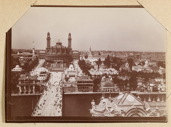 Anonymous. Album of the Universal Exhibition of 1900. General view of Trocadéro. 1900. Museum of Fine Arts of the City of Paris, Petit Palais. Year 1900, Belle Epoque, universal exhibition 1900