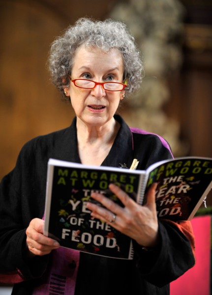 Margaret Atwood reads from her book The Year of the Flood at St James's Church, Piccadilly