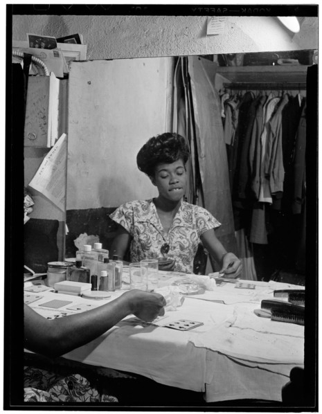 [Portrait of Sarah Vaughan, Café Society (Downtown), New York, N.Y., ca. Sept. 1946] (LOC)