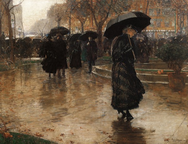Childe Hassam
Ecole américaine
Rain Storm, Union Square
1890
Huile sur toile (1859-1935)
New