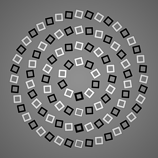 optical illusion fake spiral background