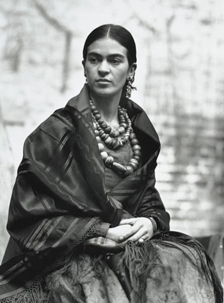 Frida Kahlo de Rivera (1907-1954), famous Mexican painter