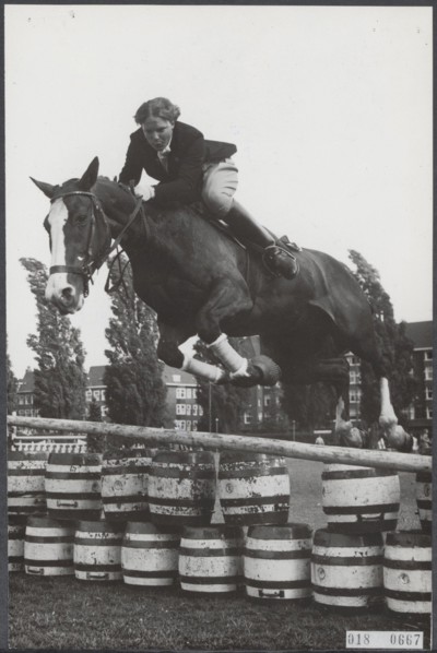 royal house, princesses, equestrian, Irene, princess, july 7, 1956, royal house, equestrian, princesses, The Netherlands, 20th century press agency photo, news to remember, documentary, historic photo...