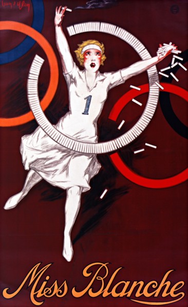 Vintage advertisement by Jean d'Ylen - Miss Blanche (1928) - Old advertisement poster.