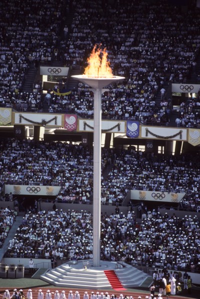 Olympic Flame at the 1988 Olympic Summer Games, Seoul Korea.