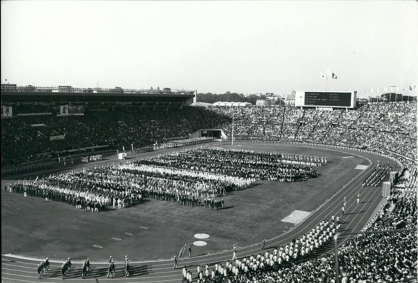 Feb. 02, 1964 - Opening Ceremony Tokyo Olympic games 1964 at National Stadium. .