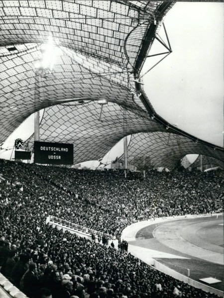 May 05, 1972 - 80,000 pack the Olympic stadium - for soccer match: The Olympic Stadium was formally opened with a soccer match between West Germany and the Soviet Union, providing the first ''acid tes...