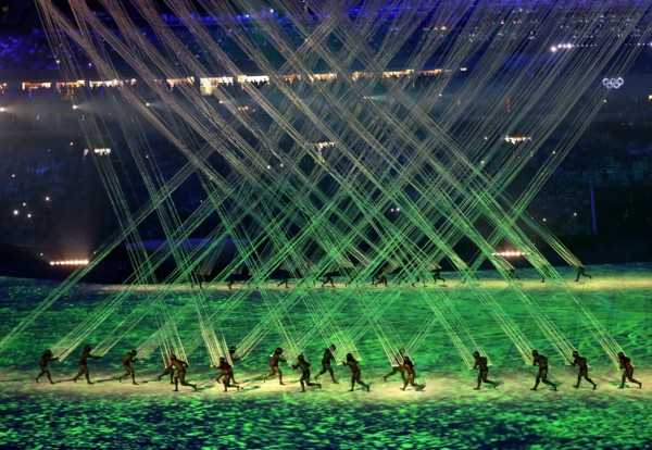 Rio De Janeiro, RJ, Brazil. 5th Aug, 2016. The legendary MaracanÃ£ Stadium was the site the opening ceremony of the 2016 Summer Olympic Games. Here, ] 2016 Summer Olympic Games - Rio Brazil.brian.pete...