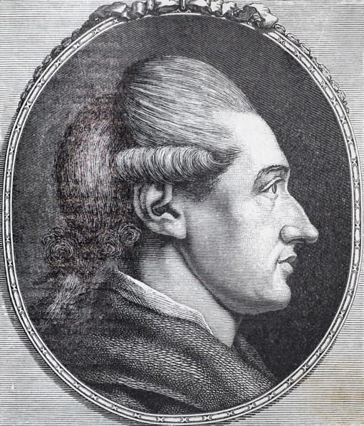 Portrait of Johann Wolfgang von Goethe.