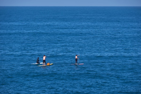 Paddle boarding in Biarritz, France