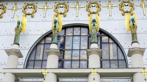 steinhof church and ornaments  in Vienna