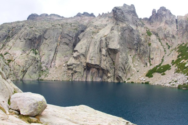 Lac de Capitellu, GR20 - Corsican mountains 1900 meters, France.