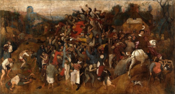 The Wine Of Saint Martins Day painted by the Dutch Renaissance painter Pieter Breughel the Elder in 1565. Breughel was the most important painter of the Dutch and Flemish Renaissance. His choice of su...