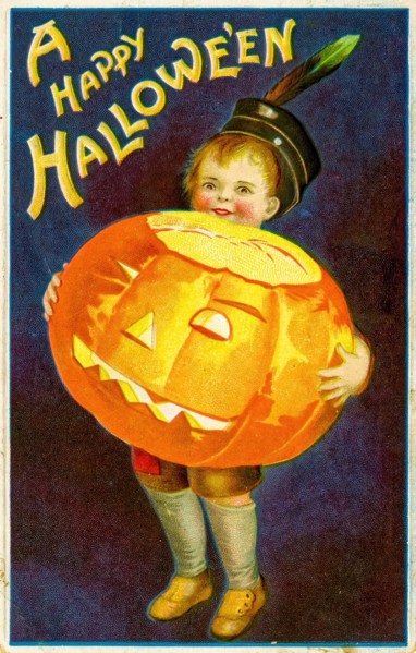 Vintage Halloween Greetings card