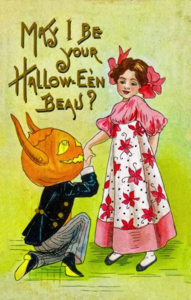 Vintage Halloween Greetings card