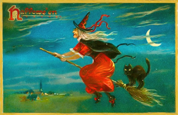Vintage Halloween Greetings card