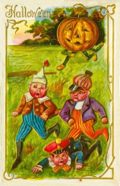 Vintage Halloween Greetings card
