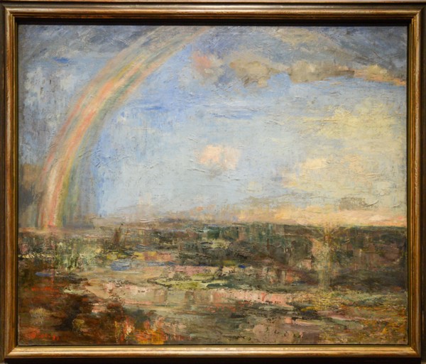 'Christ Walking on Water Rainbow on the left' painting by James Ensor, 1885