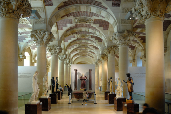 A Gallery at The Louvre Museum in Paris, France