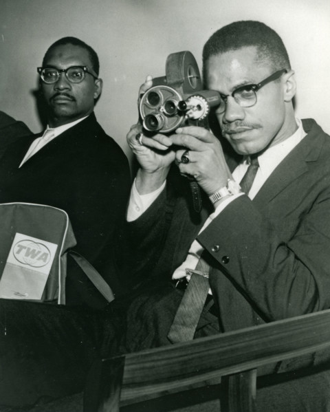 MALCOLM X - US Black Muslim leader in 1964 - see Description below