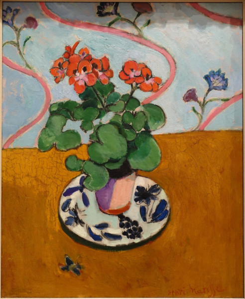 Geraniums by Henri Matisse, 1910, oil on canvas   Fogg Art Museum, Harvard University   DSC00712