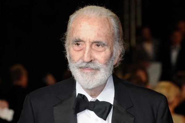 Christopher Lee. World Premiere of "Skyfall', Royal Albert Hall, London. UK