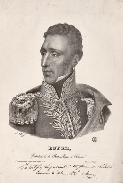 Jean-Pierre Boyer, President of the Republic of Haiti, circa 1825