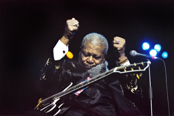 BB King in concert at the Royal Albert Hall in London. 3rd July 2002.