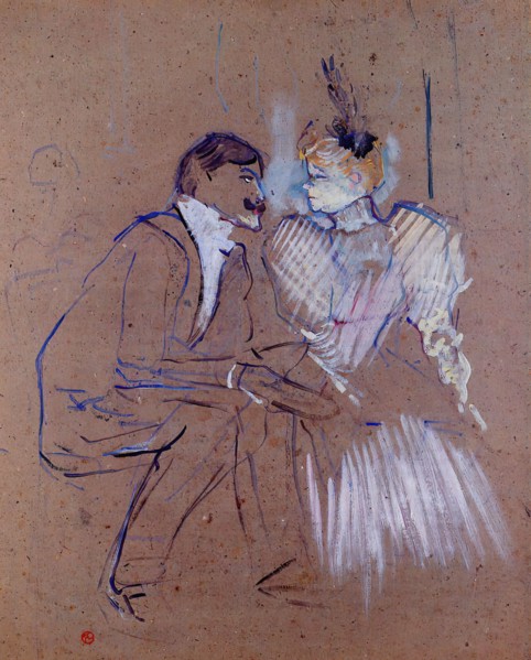 Toulouse-Lautrec -  Lucien Guitry Granne Granier 1895