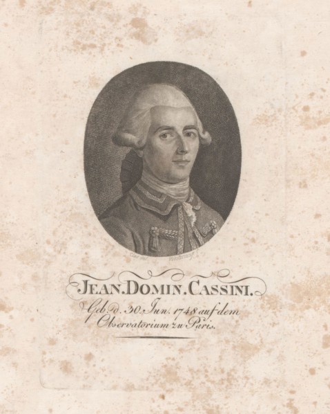 Portrait of Jean-Dominique, comte de Cassini, print maker: Konrad Westermayr, after drawing by: Jean-Henri Cless, Germany, 1784 - 1834, paper, height 135 mm × width 88 mm, print