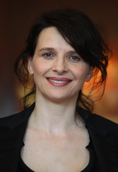 Juliette Binoche at a photocall for the movie "Sponsoring" at Hyatt Hotel. The movie is currently in production in Cologne and