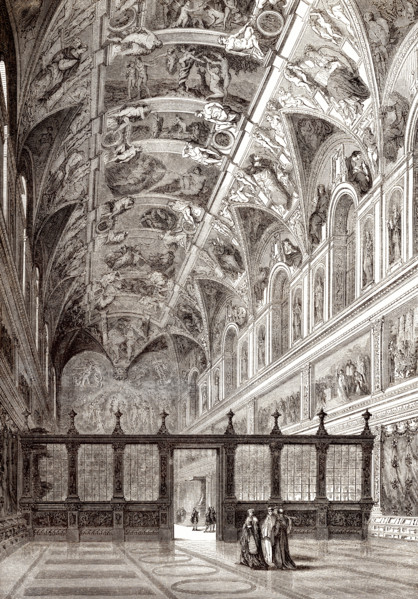 The Sistine Chapel, Apostolic Palace, Vatican City, 19th century