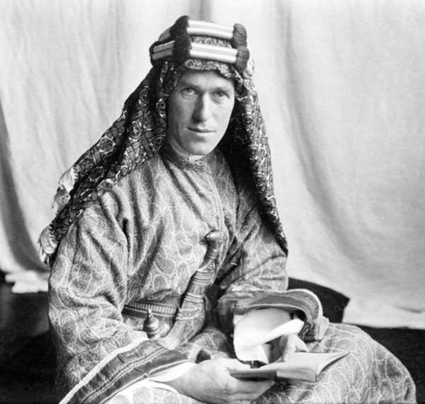 Lawrence of Arabia. Portrait of T E Lawrence (Thomas Edward Lawrence: 1888-1935) by Lowell Thomas, 1919