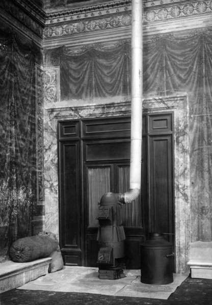 stove of the conclave, Sistine Chapel, Apostolic Palace, Vatican City 1939