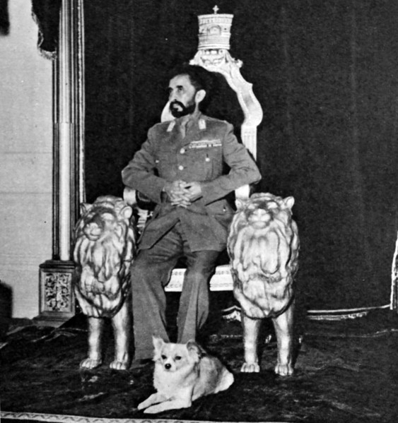 Photograph of Haile Selassie I (1892-1975) Emperor of Ethiopia.