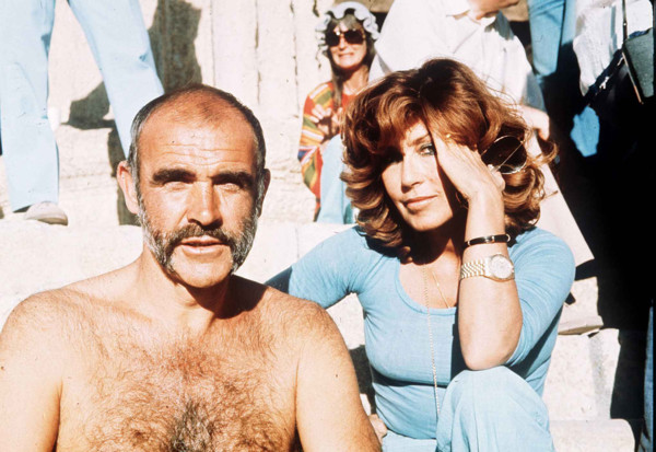 Scottish actor Sean Connery with his wife Micheline Roquebrune March 1975 dbase MSI