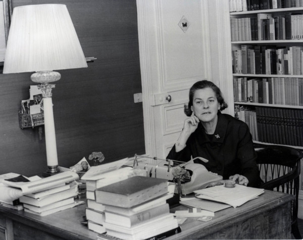 June 21, 1967 - Paris, France - Writer, Novelist MARY MCCARTHY in her office in Paris.