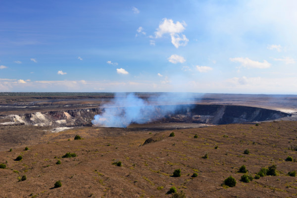 Halema'uma'u crater from Kilauea Overlook - Volcanoes National Park, Big Island, Hawaii, USA