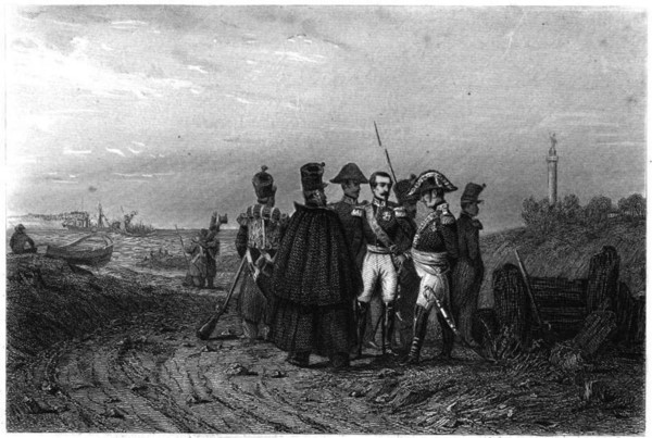 This painting depicts Louis-Napoléon Bonaparte’s 1840 landing at Boulogne, a historical event that marked a pivotal moment in his rise to power. The artwork captures the dramatic landing and the figur...