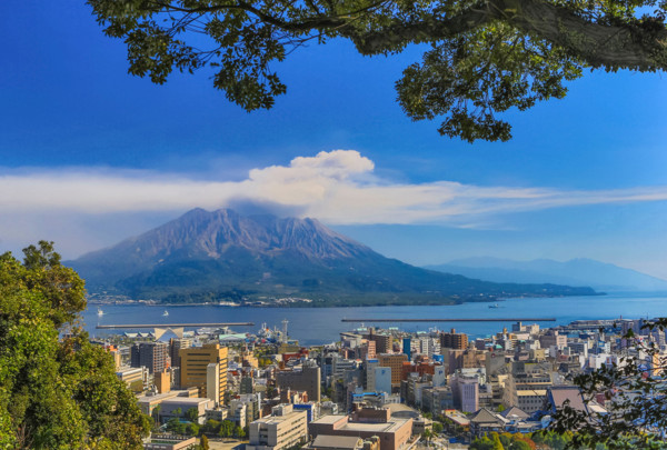 Japan, Kyushu Island, Kagoshima City, Sakurajima Volcano