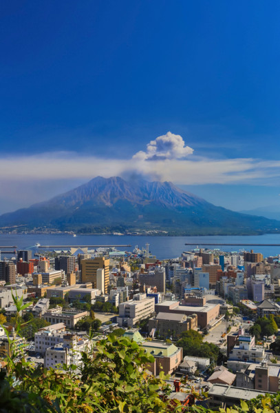 Japan, Kyushu Island, Kagoshima City, Sakurajima Volcano