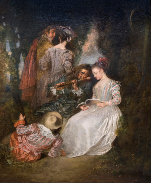 The Perfect Accord, Antoine Watteau, 1719, National Gallery of Art, Washington DC, USA, North America