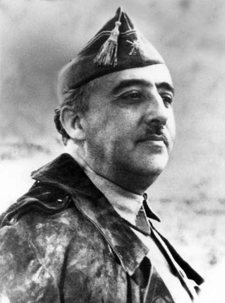 Francisco Franco Bahamonde (4 December 1892 – 20 November 1975) was the dictator of Spain from 1939 to his death in 1975.  A conservative, he was shocked when the monarchy was removed and replaced wit...