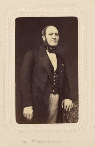Baron Georges Eugene Haussmann (1809 - 1891). Pierre Petit (French, 1832 - 1909)