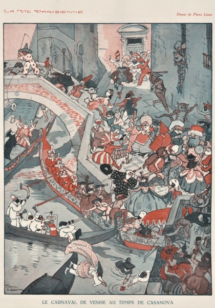 1920s France La Vie Parisienne Magazine Plate